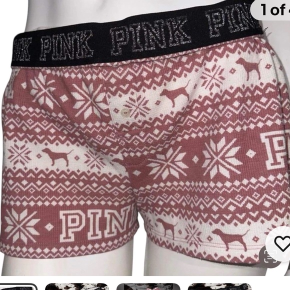 PINK Victoria's Secret Other - PINK Victoria's Secret Festive Sleep Shorts